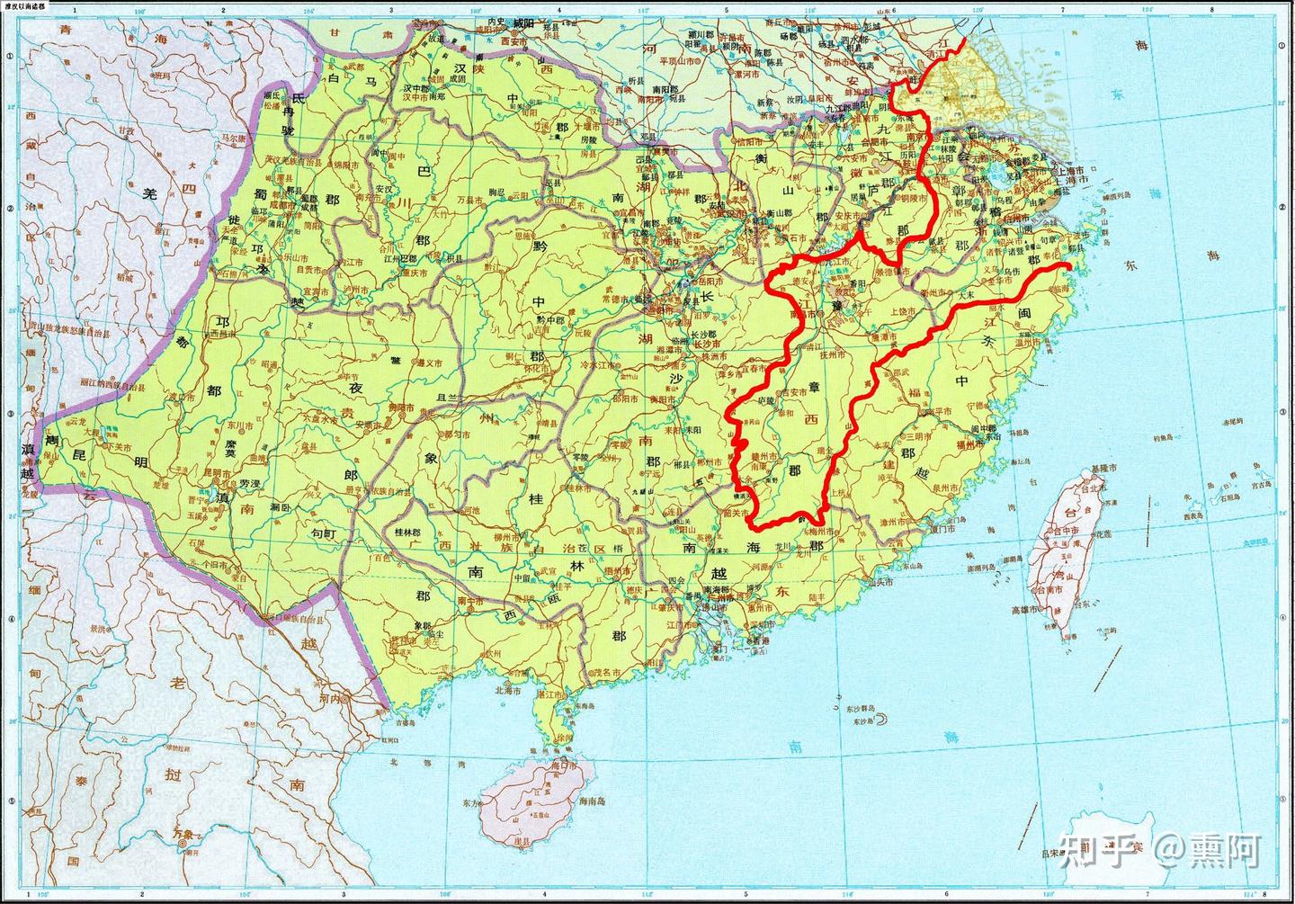 吴楚七国之乱中吴王刘濞封国吴国疆域略论。 - 知乎