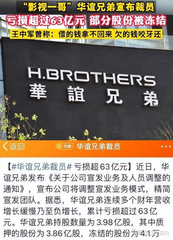 4年赔了63亿，华谊“撑不住”的背后，是演艺圈乱象的野蛮生长 - 知乎
