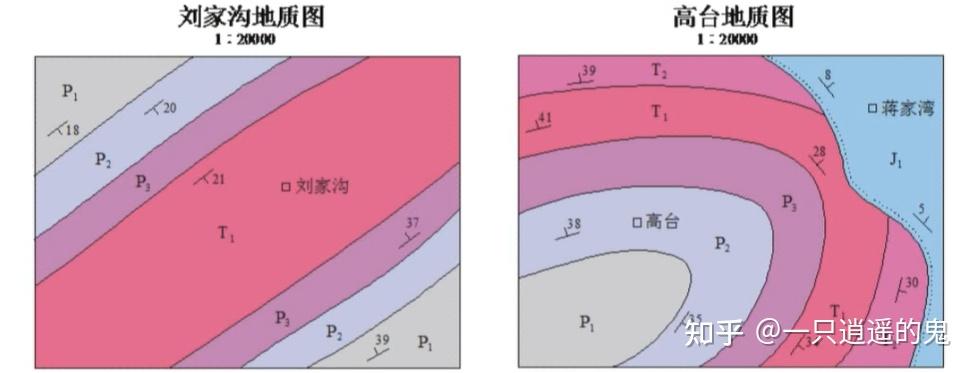 【构造地质图-学习记录】实习六 读褶皱地区地质图并作图切地质剖面图 - 知乎