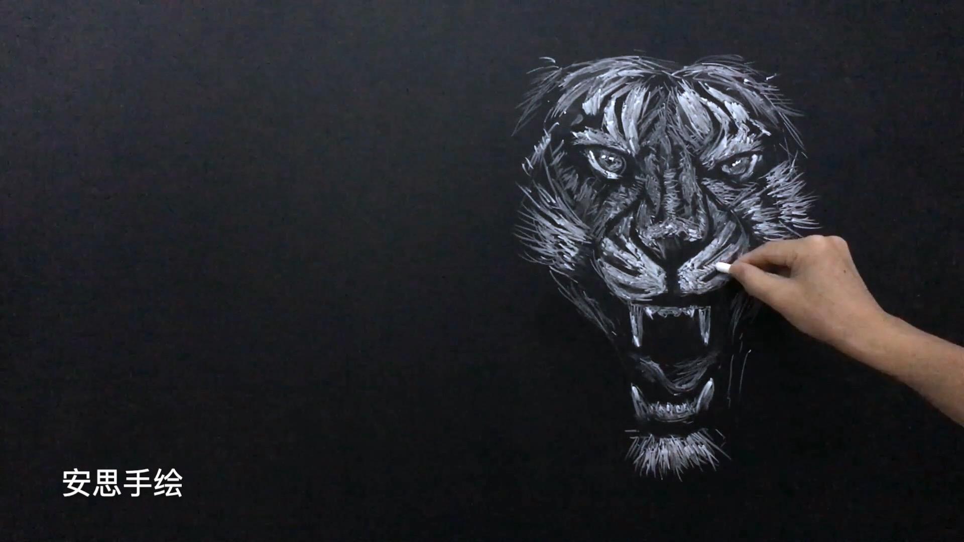 粉笔画学起来你会吓到很多人