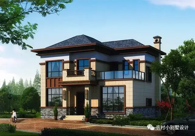 五一假期返乡自建房热潮！这22款二层新中式别墅自建房非常棒！ - 知乎
