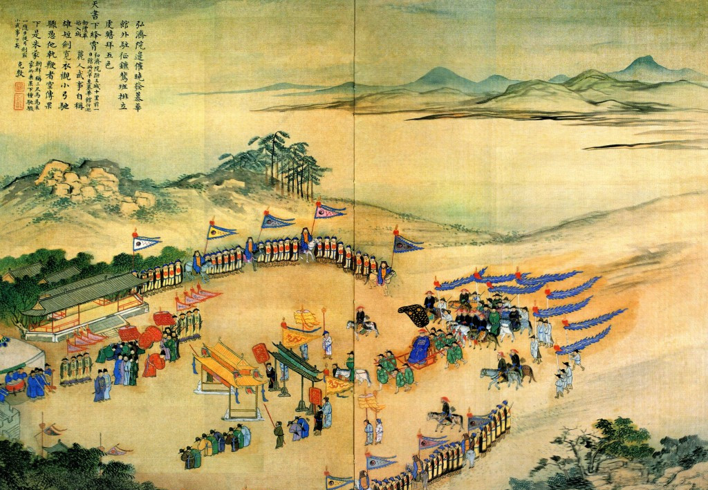 在朝鲜王朝时期,其外交政策是"事大叫邻".