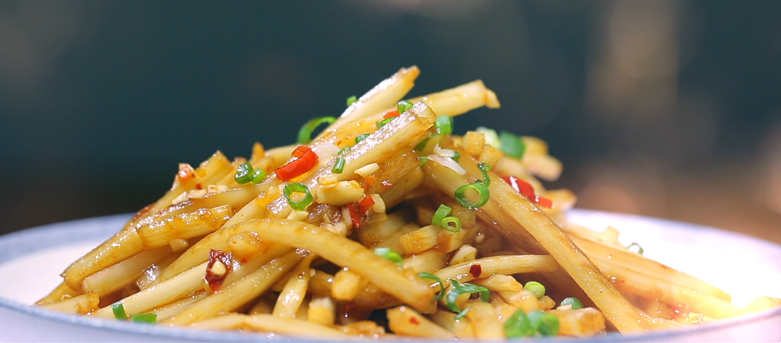 美味的吉食道凉拌竹笋原来是这样做出来的