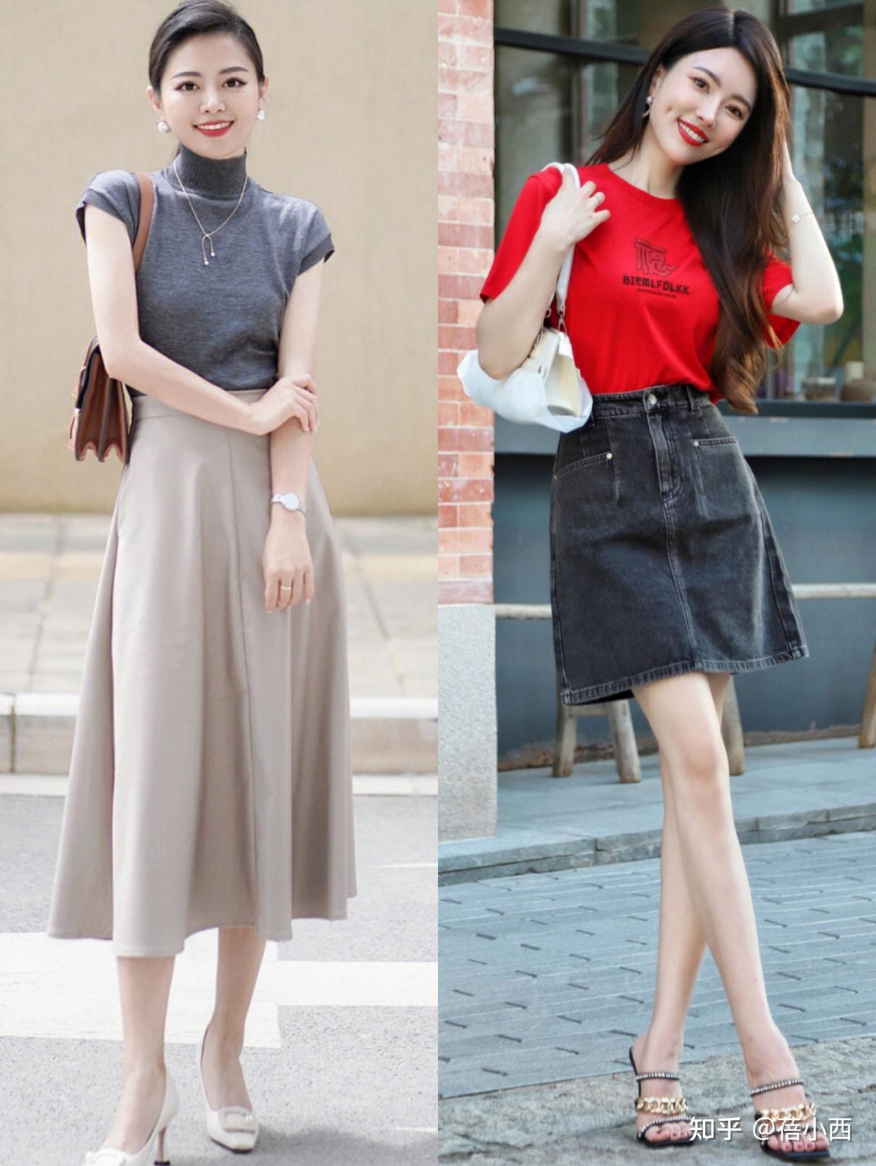 夏季半身裙的高阶穿法来了不老气也不扮嫩简约得体才是美