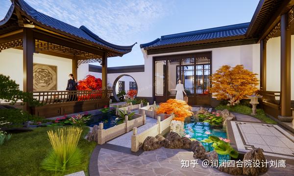 润润四合院设计刘鹰:两进苏式合院别墅18×32,庭院深深,意境悠然 - 知乎