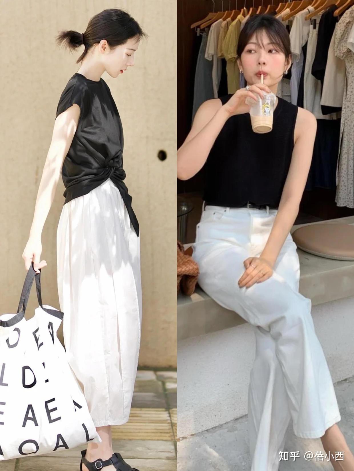 其中之一就在于服装的材质,即便是黑白配也不一定就能够穿得好看,穿的