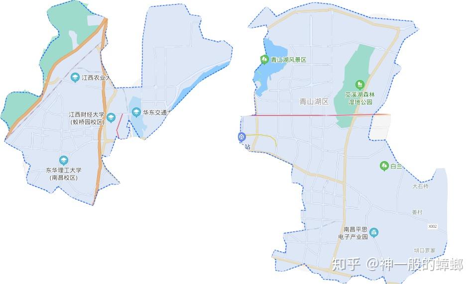 南昌青山湖区详细地图图片