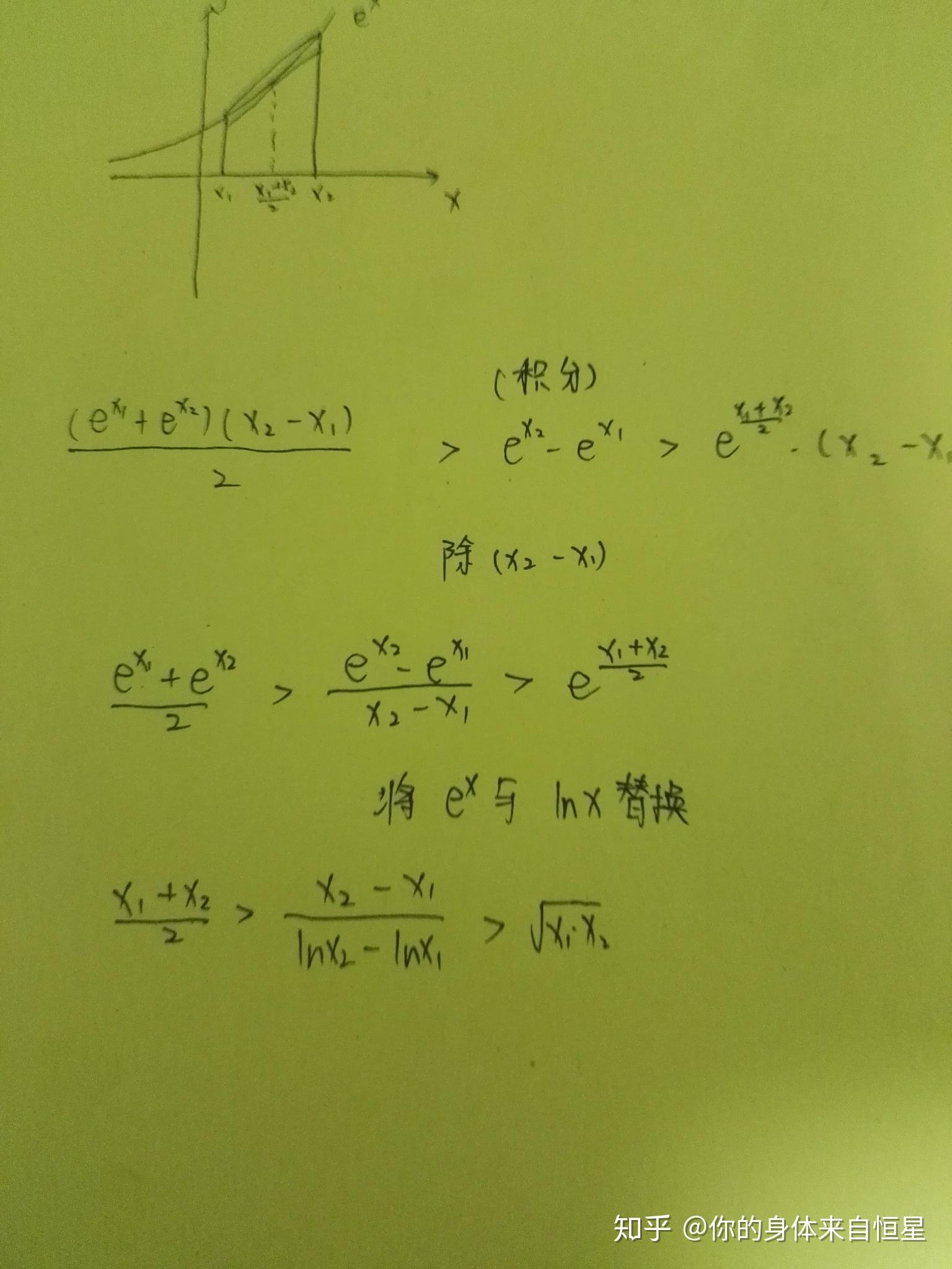 对数均值不等式