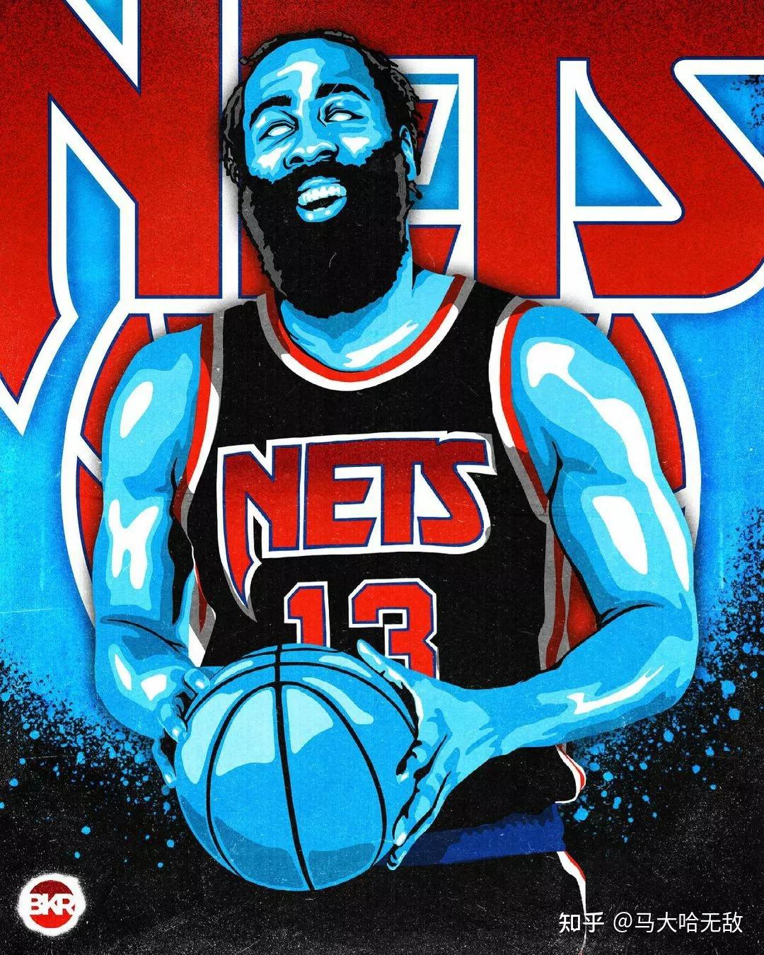 最新篮网哈登酷炫头像特效图集壁纸分享