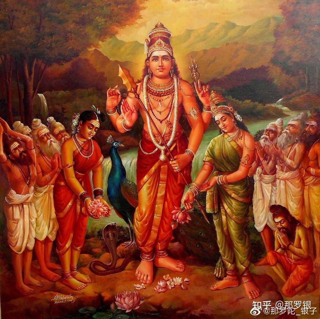 除了室建陀,鸠摩罗kumara,迦希吉夜karthkeya,穆卢干murugan也都是