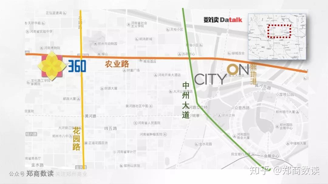 新田360vs熙地港从店铺面积分析郑州农业路上两个商场