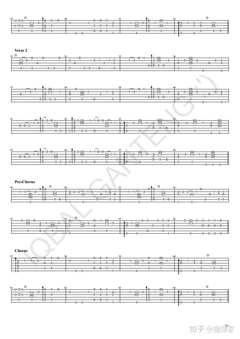 附谱loveyourself爱自己吉他指弹独奏