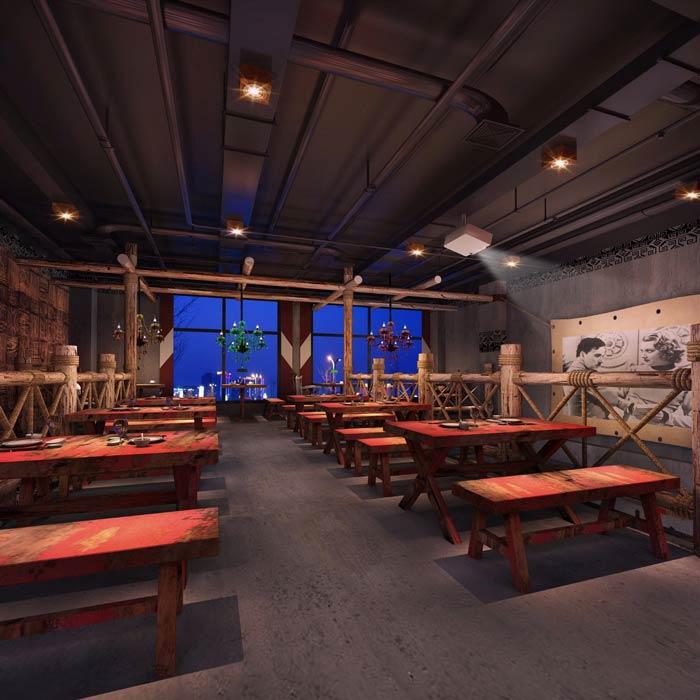 浅谈荆州餐饮店行业装修设计发展趋势——工业风格 - 知乎