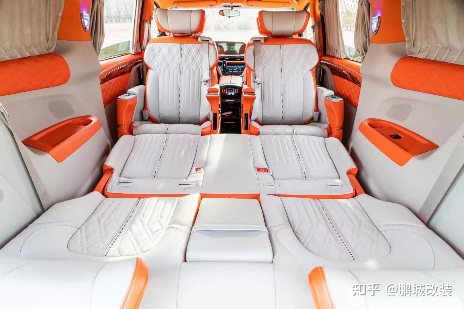 别克gl8商务车内饰改装,别克gl6中排座椅改装