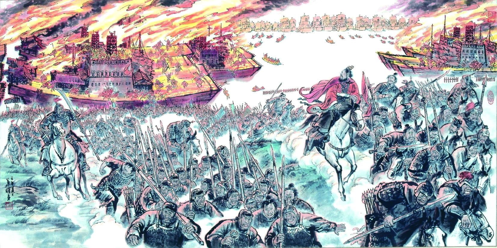 赤壁之战的图片清晰版图片
