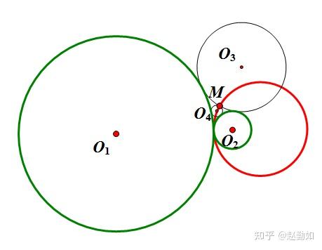 一个有趣的几何问题——两个相切的动圆与两个定圆都相切，其切点轨迹是什么？ - 知乎