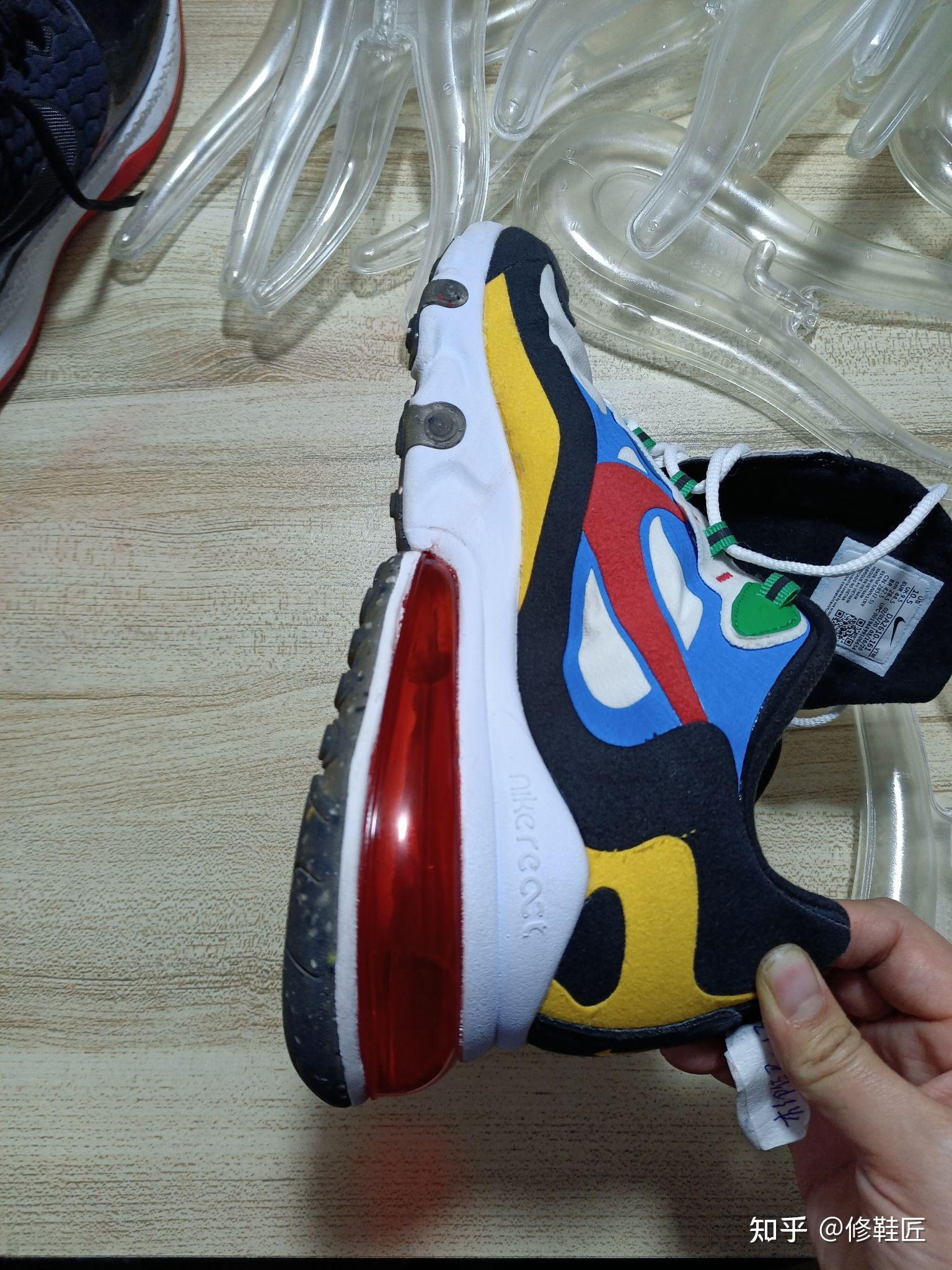 气垫鞋漏气修复270气垫漏气维修拆解气垫更换流程换气垫气垫鞋漏充气