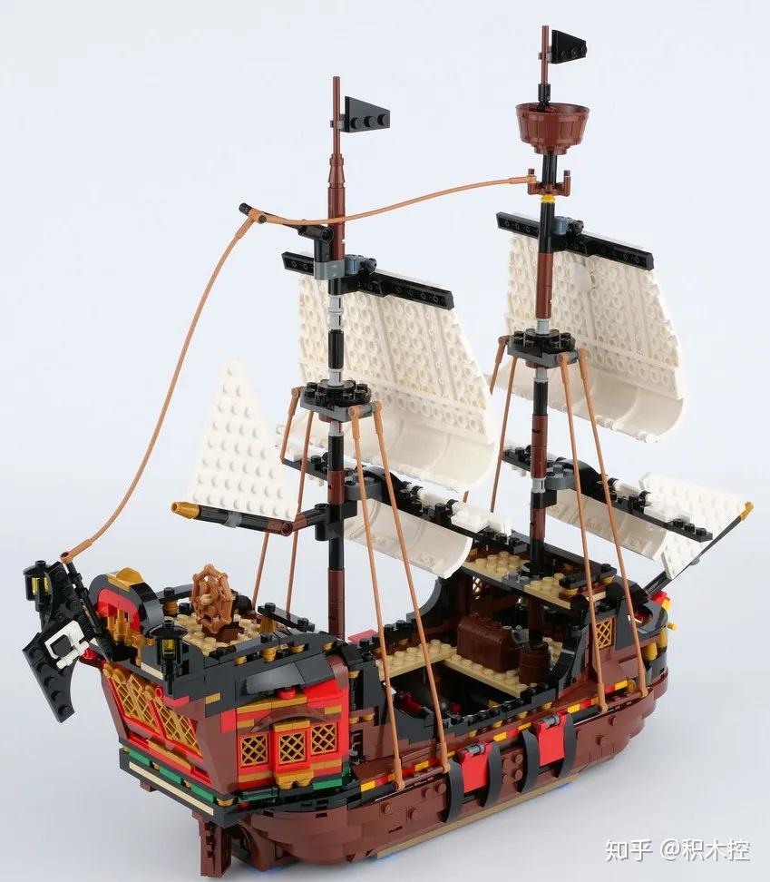 船帆用砖砌美人鱼走抽象风乐高31109三合一海盗船最新评测