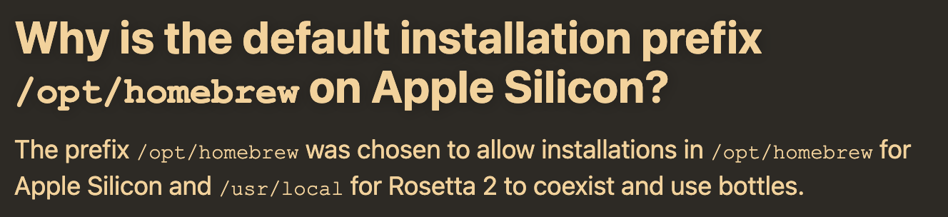 install homebrew for mac m1