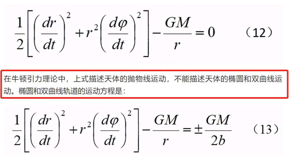 7.58 相對論不能描述橢圓軌道的證明