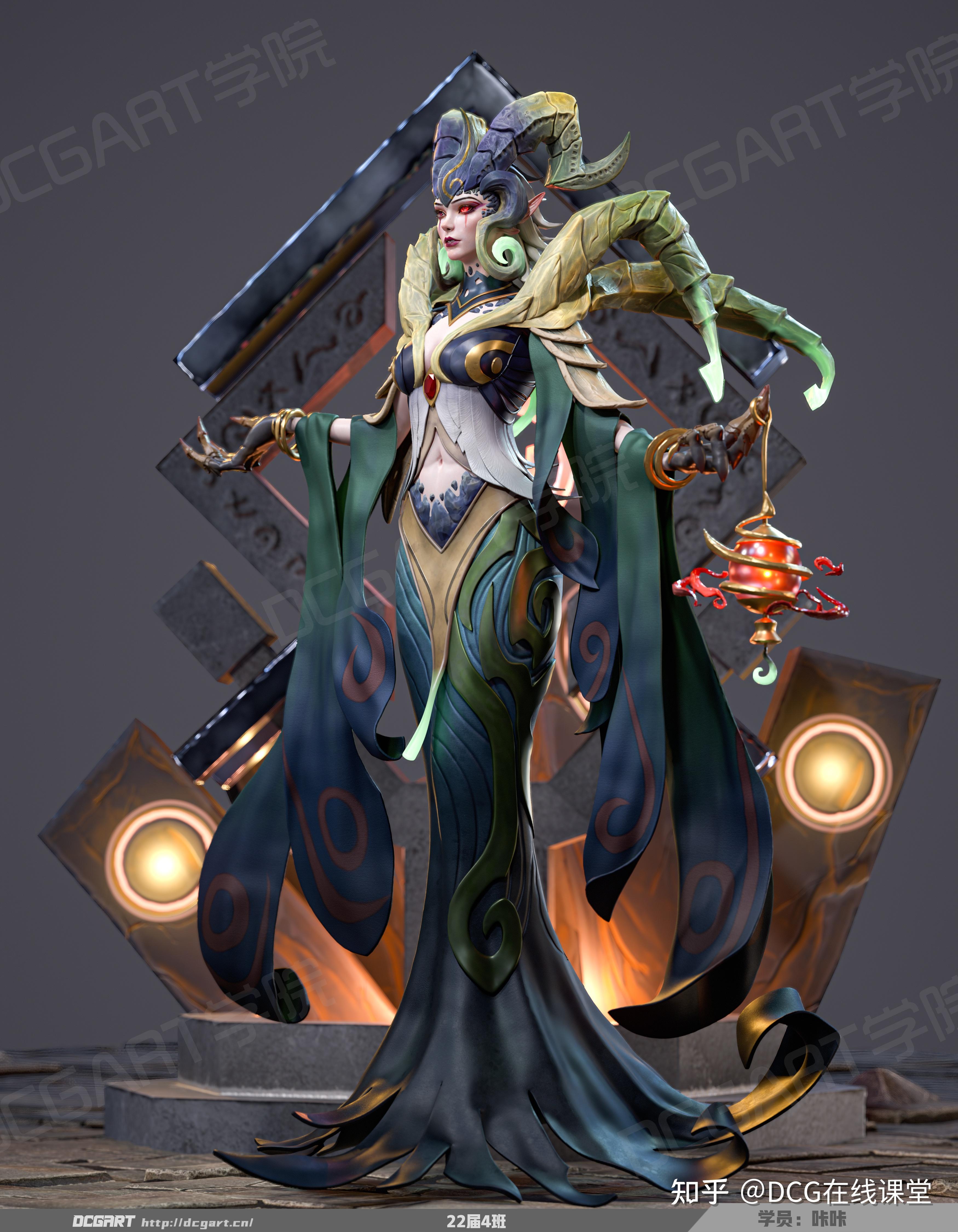 【dcgart学生建模作品回顾】线下实体班22届4班神王