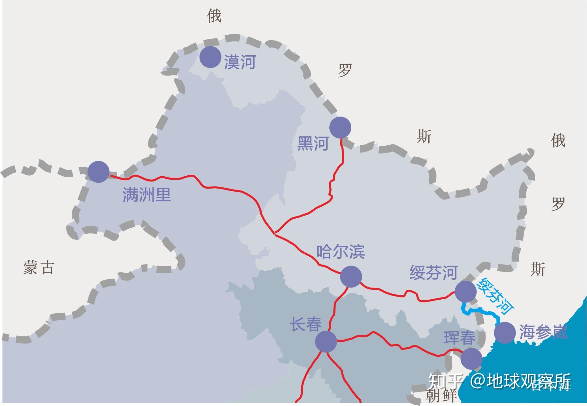 绥芬河流域地图图片