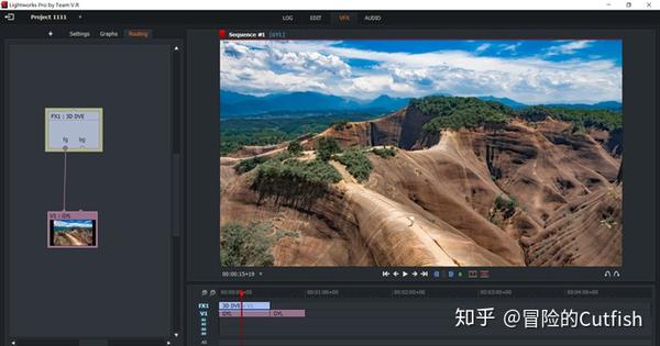 lightworks视频剪辑软件调整素材的尺寸大小后如何断开效果连接的方法- 知乎