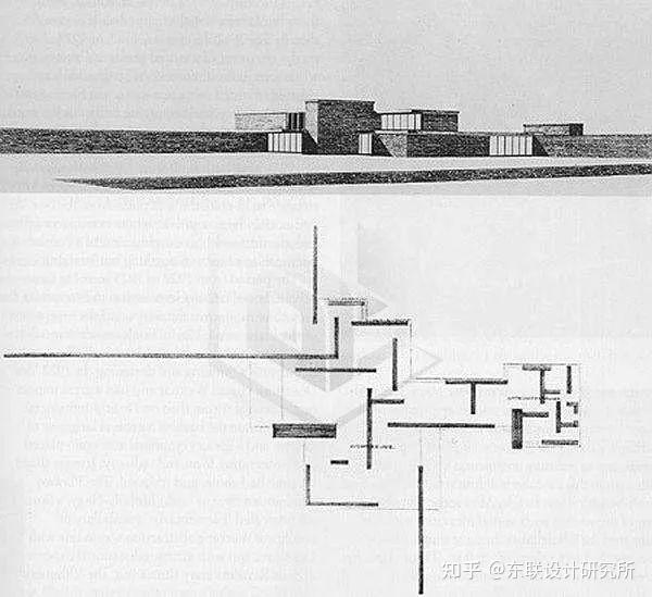 乡村砖宅,乡村混凝土住宅等等,在这些设计中,密斯受其石匠家庭的影响