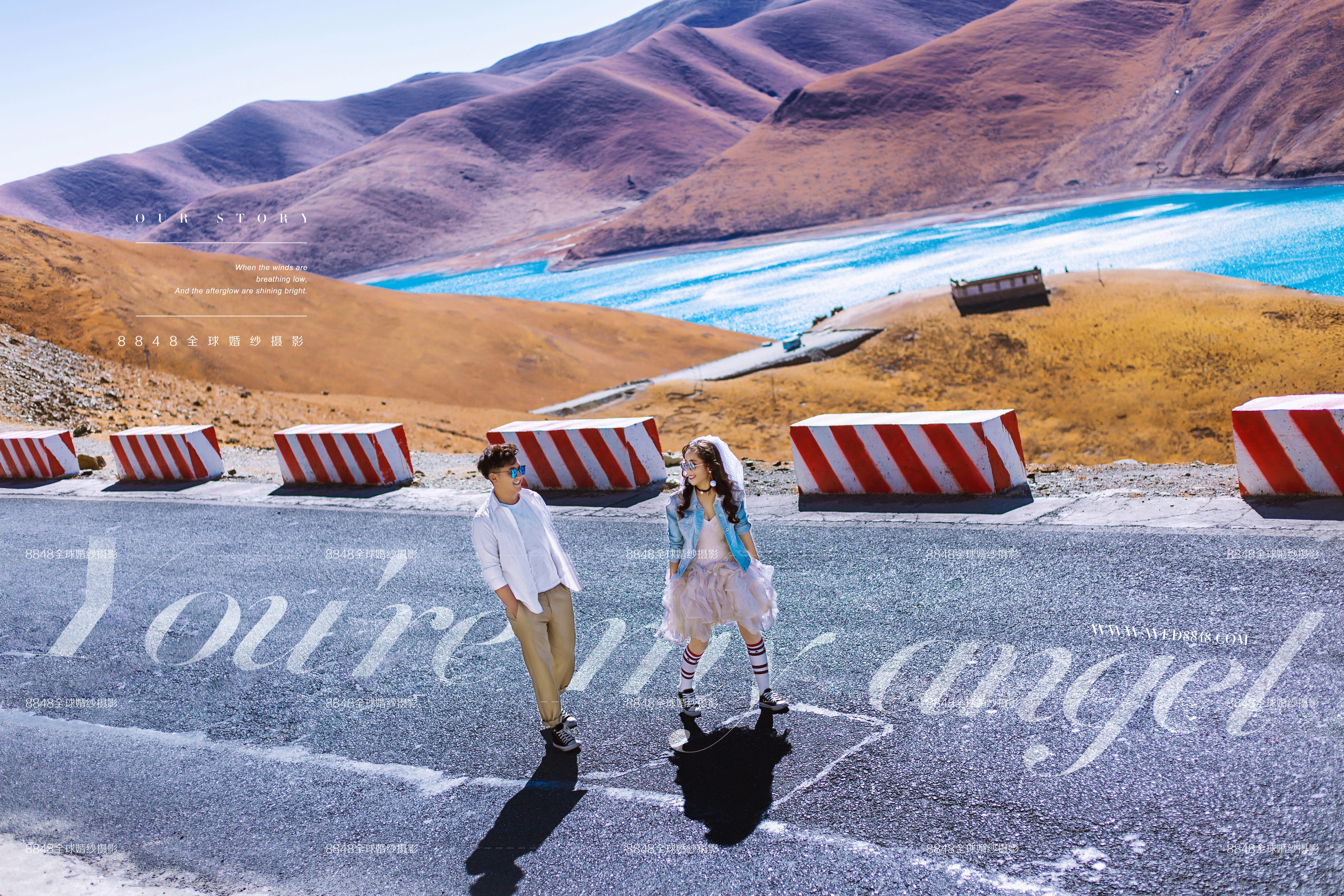 这样的西藏羊湖公路创意旅拍美翻了内含西藏旅行攻略