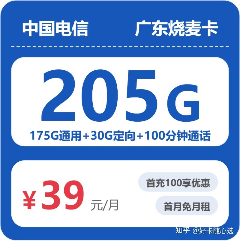 2026广东流量卡测评:中国电信烧麦卡39元205G长期套餐值得办吗?