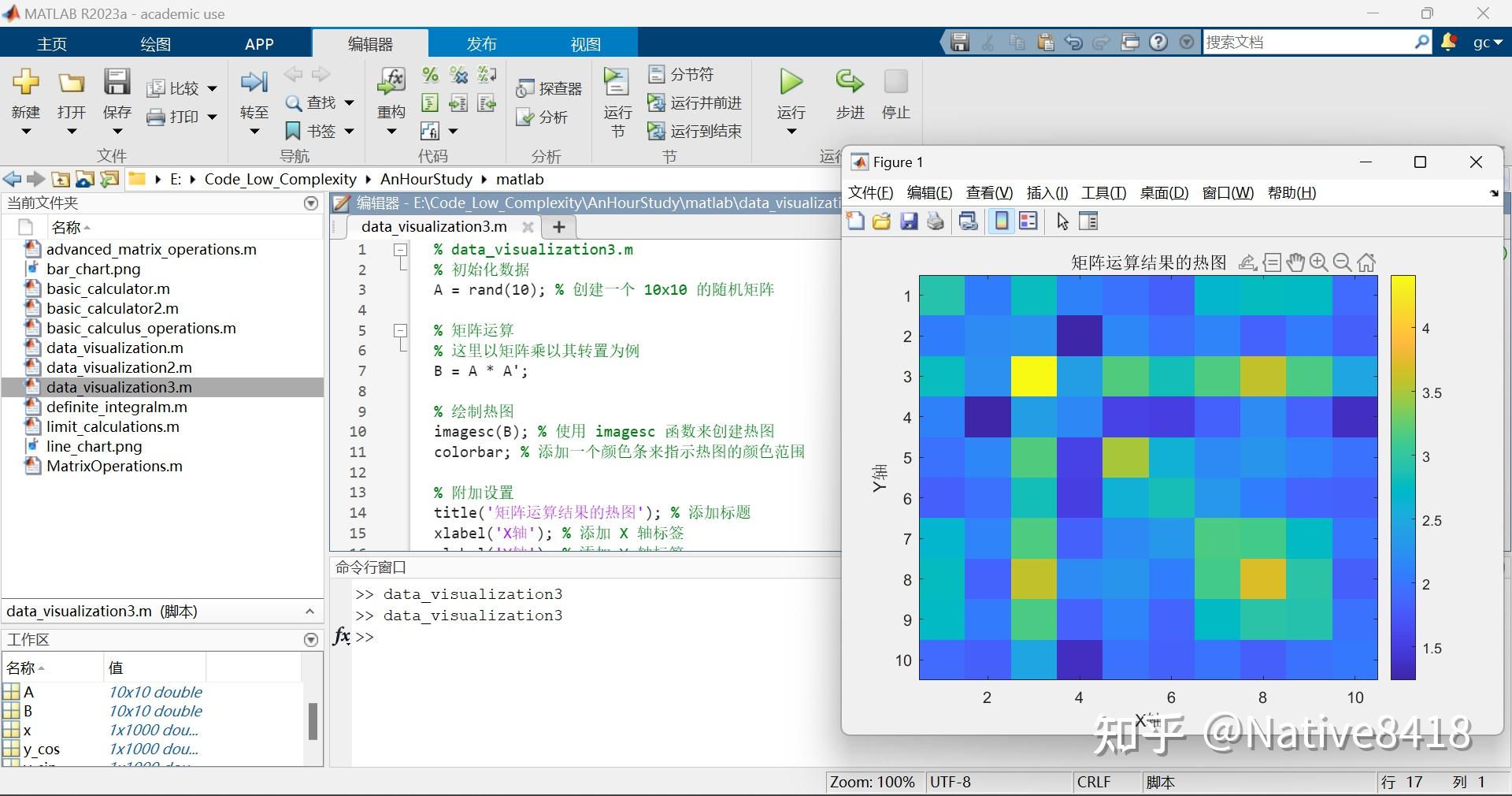 一小时实践入门 MATLAB——基础与高级数学运算 - 知乎