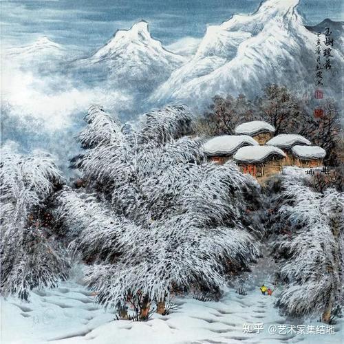 著名画家赵春秋百幅雪景山水画的魅力解读