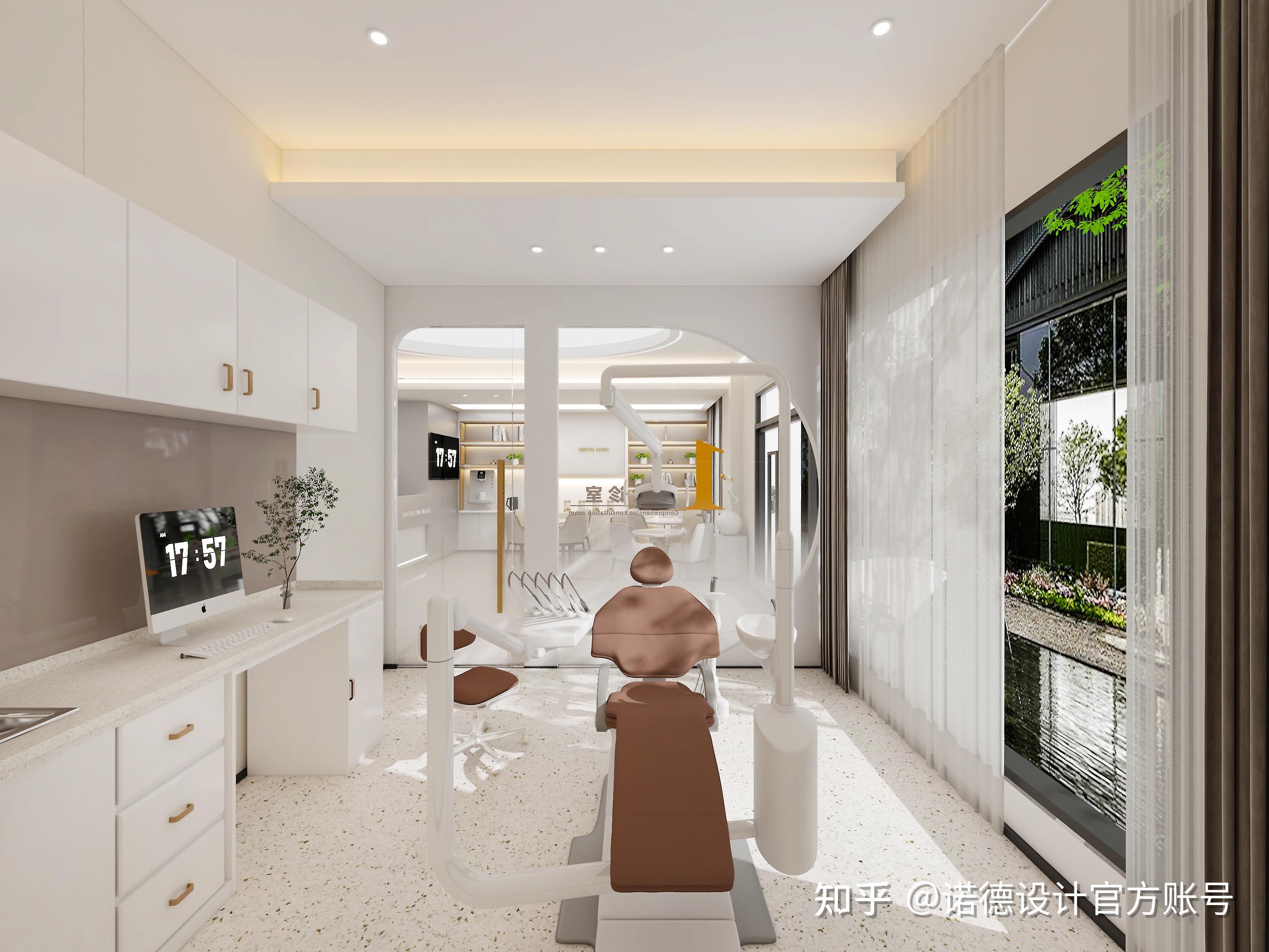 陕西｜150平口腔诊所设计装修效果图｜陕西建瑞口腔诊所设计案例 - 知乎