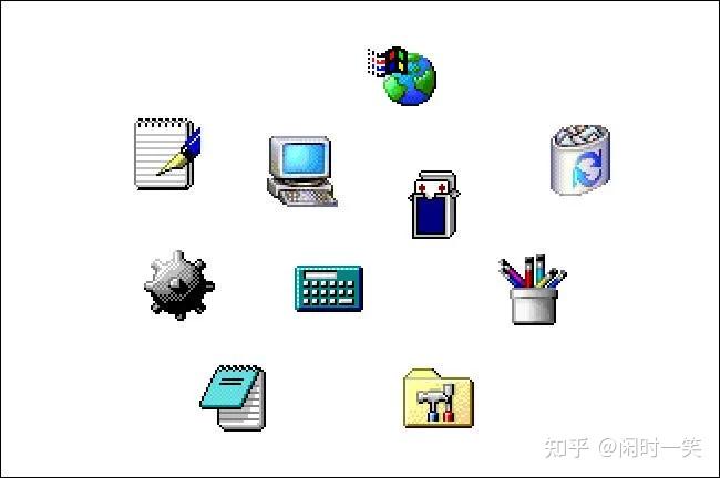 Windows 图标的视觉历史:从 Windows 1 到 11 - 知乎