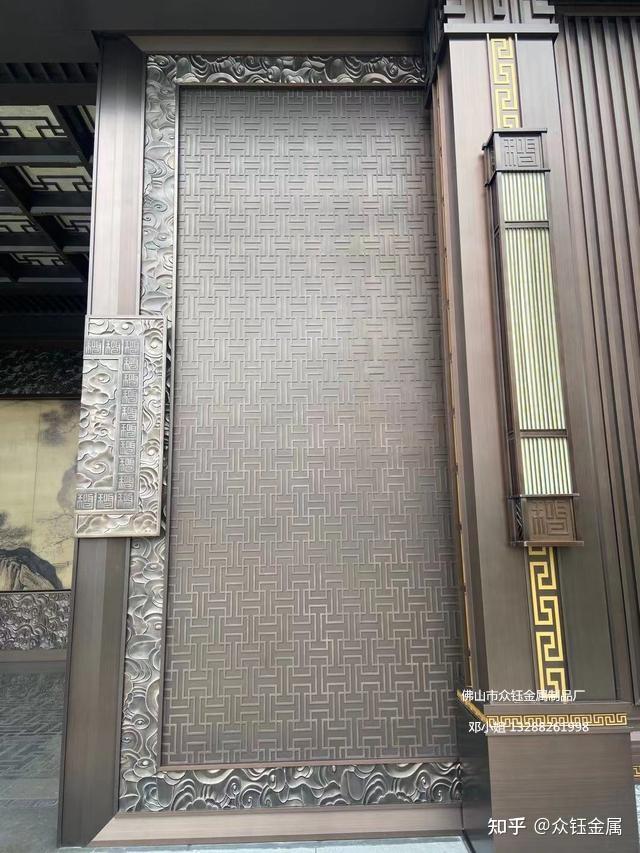 定做不锈钢制品户外景区庭院钛金大型钢结构门楼小区大门景观