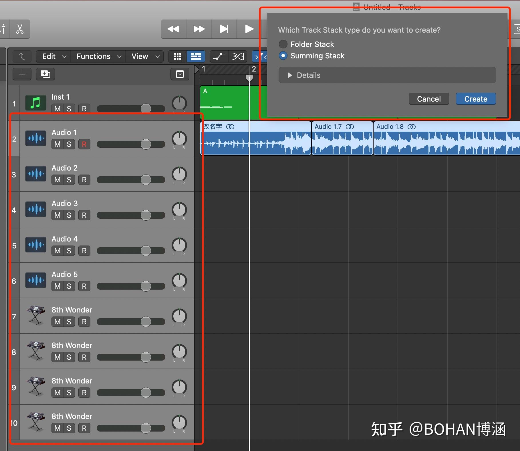 【Logic Pro X】提升工作效率的「高级快捷键」Tips～（附图示） - 知乎