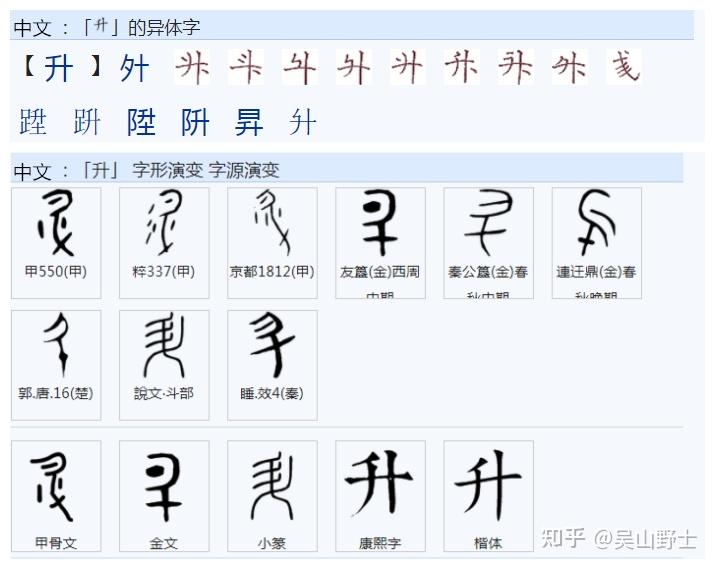 405“昇”和“升”这两个字到底是什么关系? - 知乎