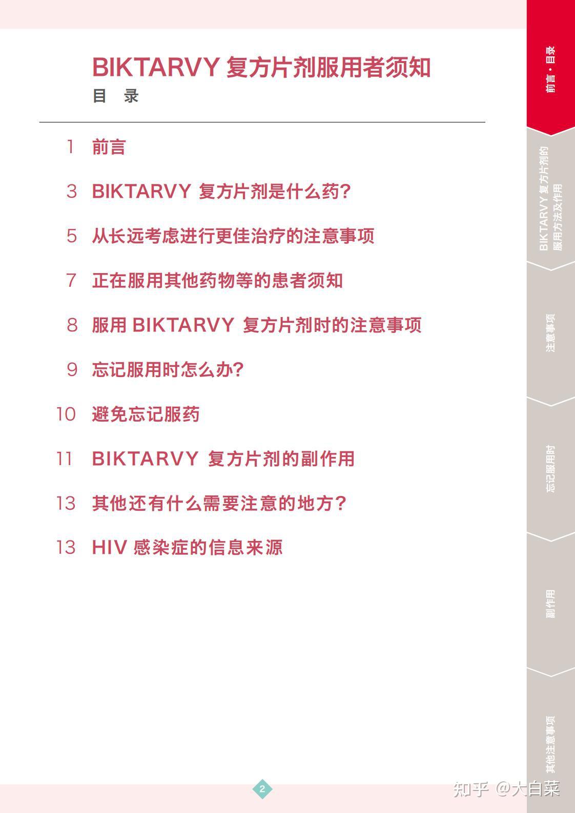 必妥维(biktarvy)复方片剂服用者须知 - 知乎