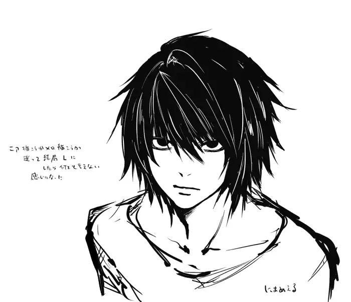 请问有没有关于动漫死亡笔记的图片推荐