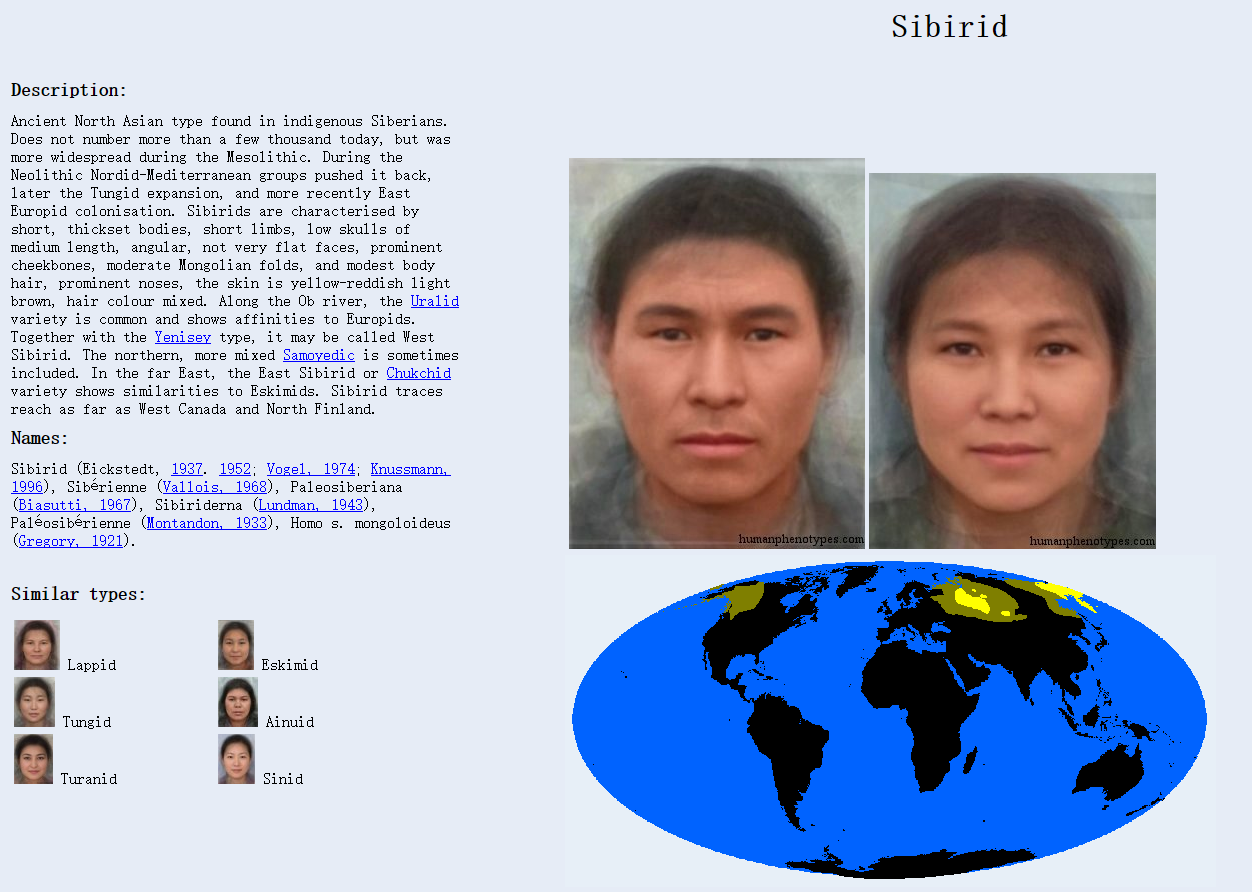 人种类型科普:黄种人北亚人种东西伯利亚类型和其他几种类型 - 知乎
