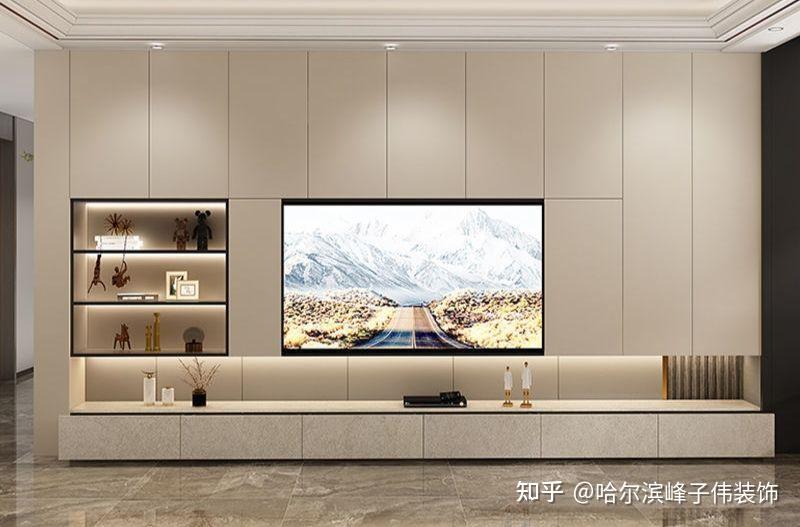 满墙电视柜最新款高级感 - 知乎