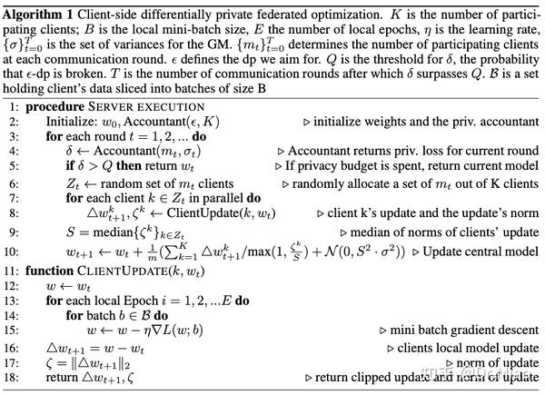 差分隐私联邦学习：客户端级(Differentially Private Federated Learning: A Client Level ...