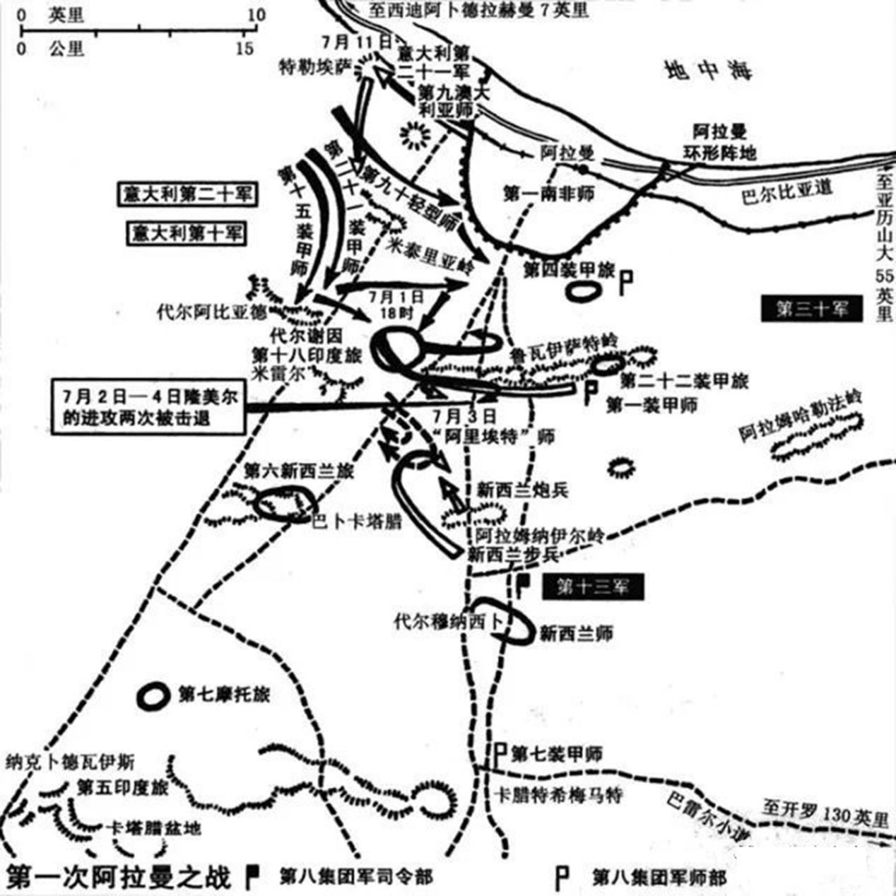 阿拉曼战役地图图片图片