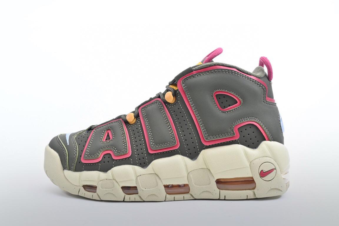 耐克皮蓬 nike air more uptempo cargo 军绿红高街篮球鞋 - 知乎