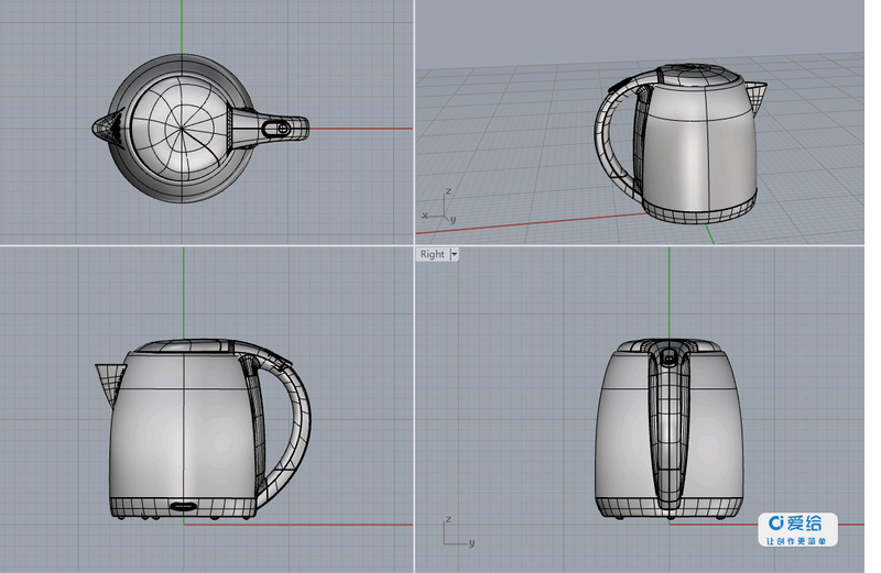 电水壶 热水壶rhino 3dm模型素材推荐 精品 小众