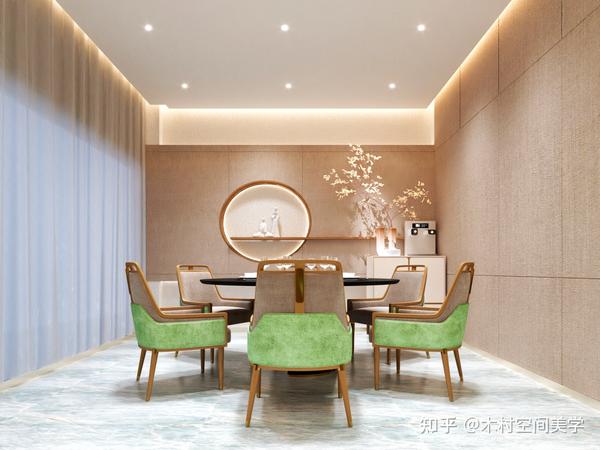 一个狠狠狠好看的现代简约网红餐厅设计 - 知乎