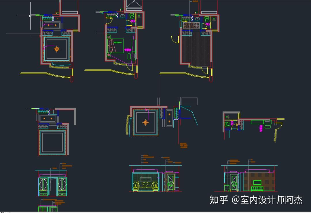 超全100套完整室内设计家装CAD施工图（附效果图） - 知乎