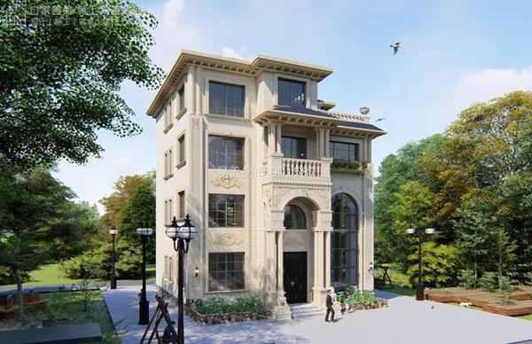 易盖房广东揭阳4层欧式乡村别墅9卧双餐厅健身休闲区挑空客厅设计怎么