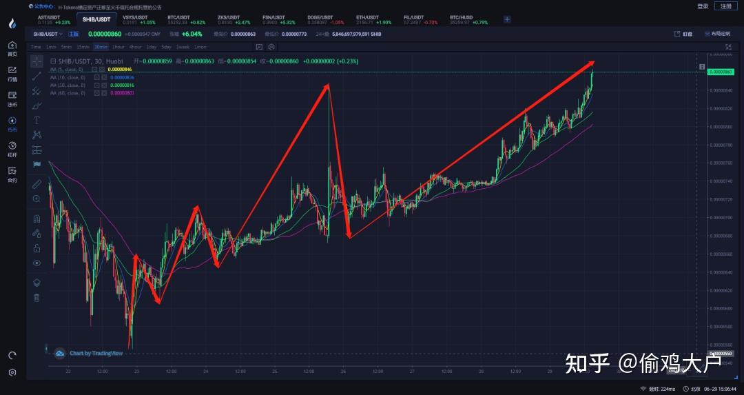 默认最新smartgirl大佬,能解释一下shib的k线怎么看吗,大约到什么点位
