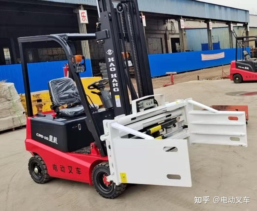 小型电动叉车1吨包夹带侧移定做款